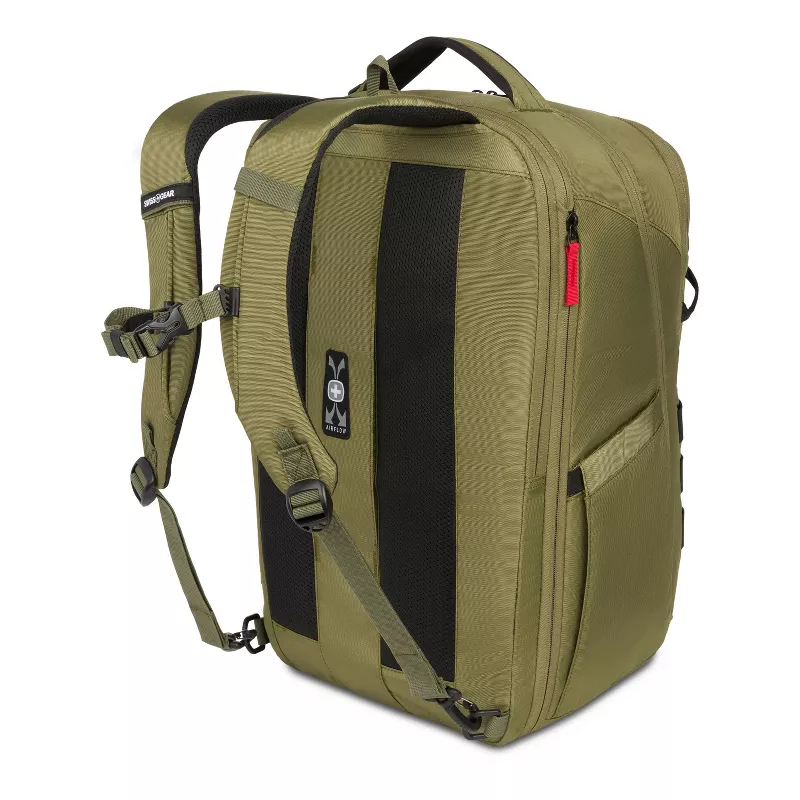 SwissGear 45L Travel Backpack with RFID Blocking Pocket - Olive Branch - Image 2